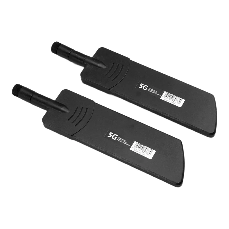 2PCS 5G/3G/4G/GSM Full Band Glue Stick Omni Wireless Smart Meter Router Module Gain 40DBi Antenna, Black SMA Male