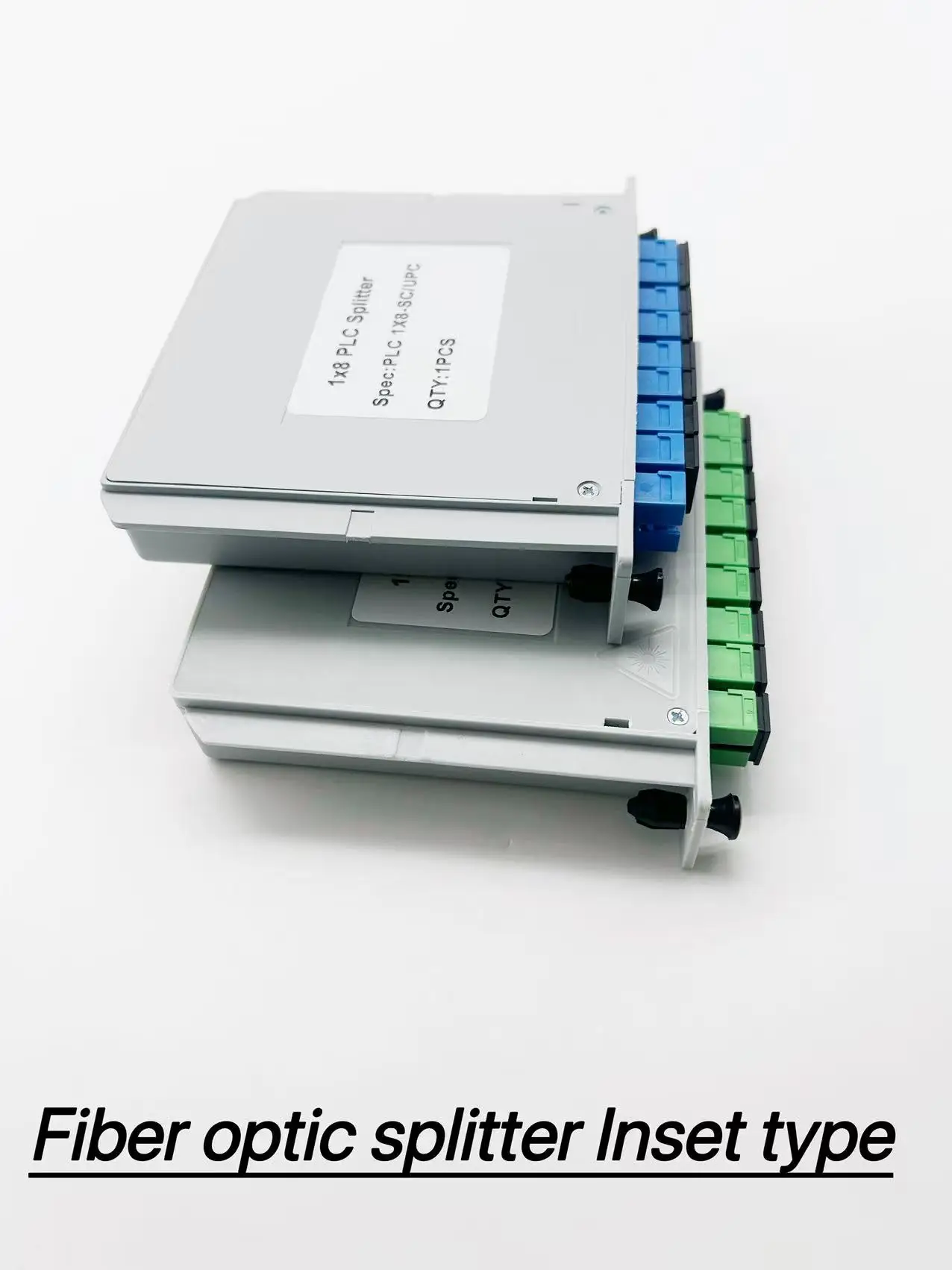 أقحم نوع الألياف مقسم بصري SC APC SC UPC موصل 1x2 1x4 1x8 1x16 نوع بطاقة الاتصالات الخائن شحن سريع