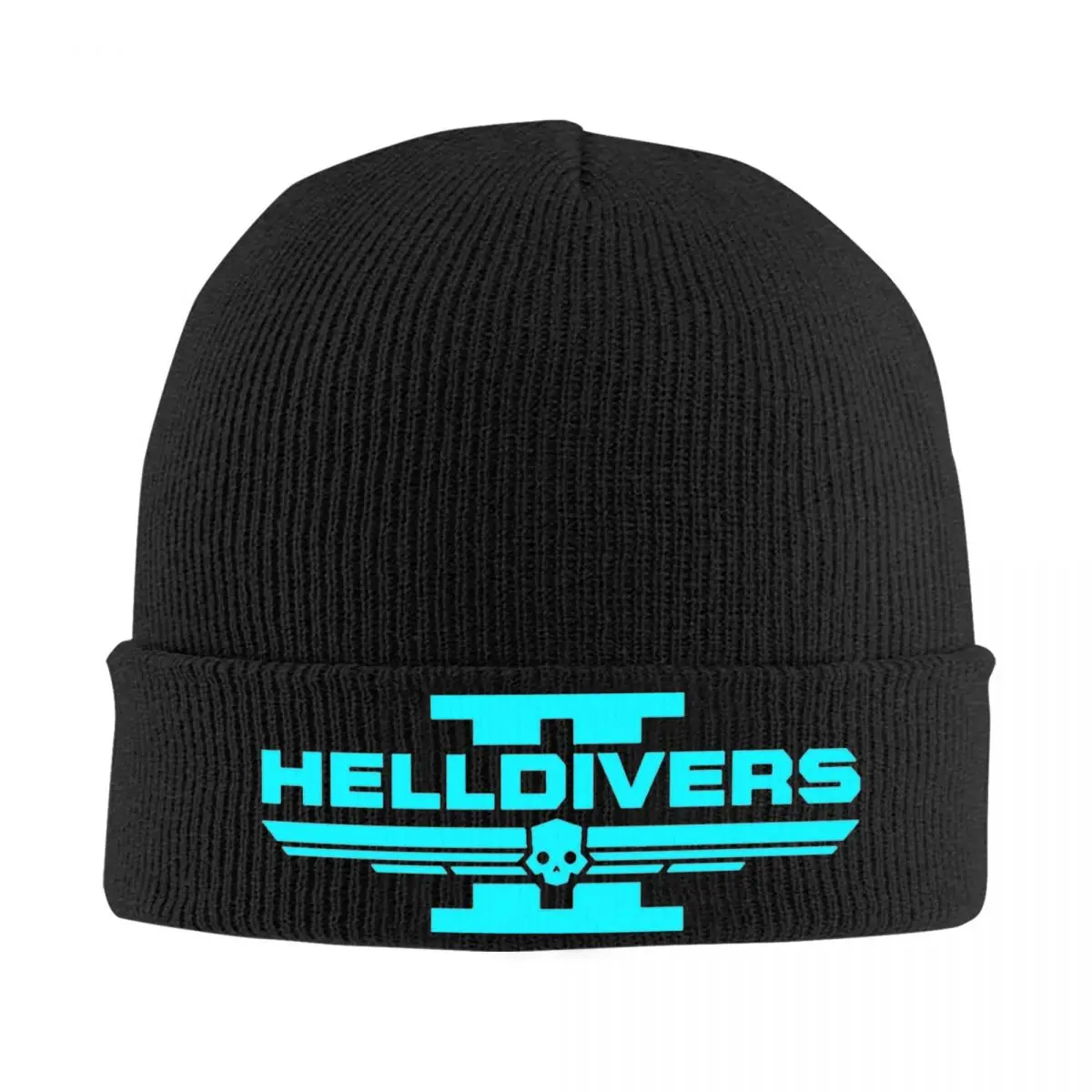 Helldivers Video Game BOOOOOM Knit Hat Beanie Autumn Winter Hat Warm Hip Hop Cap Men Women Gifts