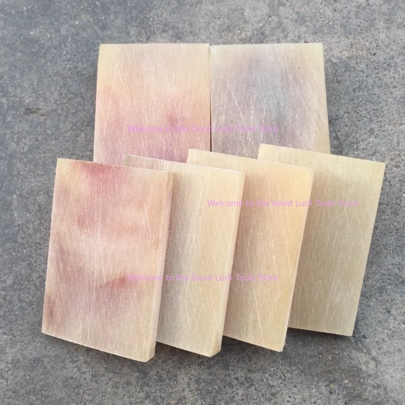 

2pcs Natural Sheep Horn Sheet Knife Blanks Plate Scales Handle Material