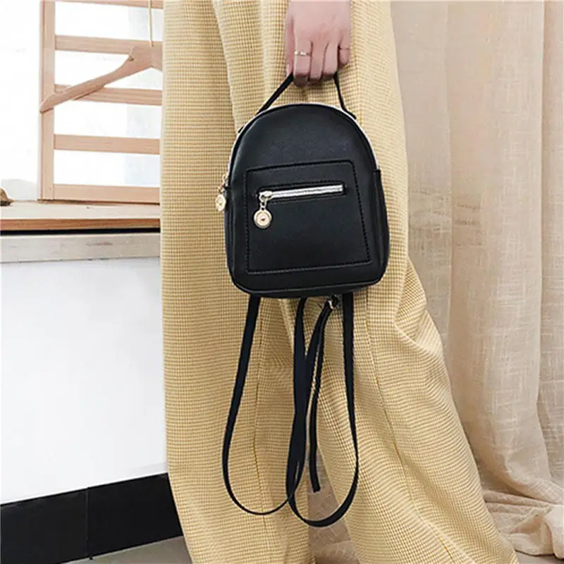 Weibliche Rucksack PU Kleine Teenager Mädchen Mode Freizeit Zipper Schulter Tasche Rucksack Hohe kapazität Frauen Mini Schule Rucksack