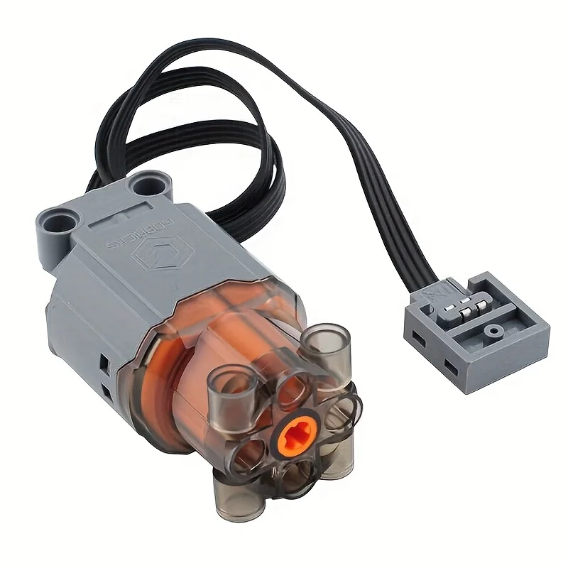 El grupo de maquinaria de tecnología MOC modifica el motor L, el motor de explosión negro, piezas de montaje PF de potencia, grupo de bloques de construcción, 2 piezas