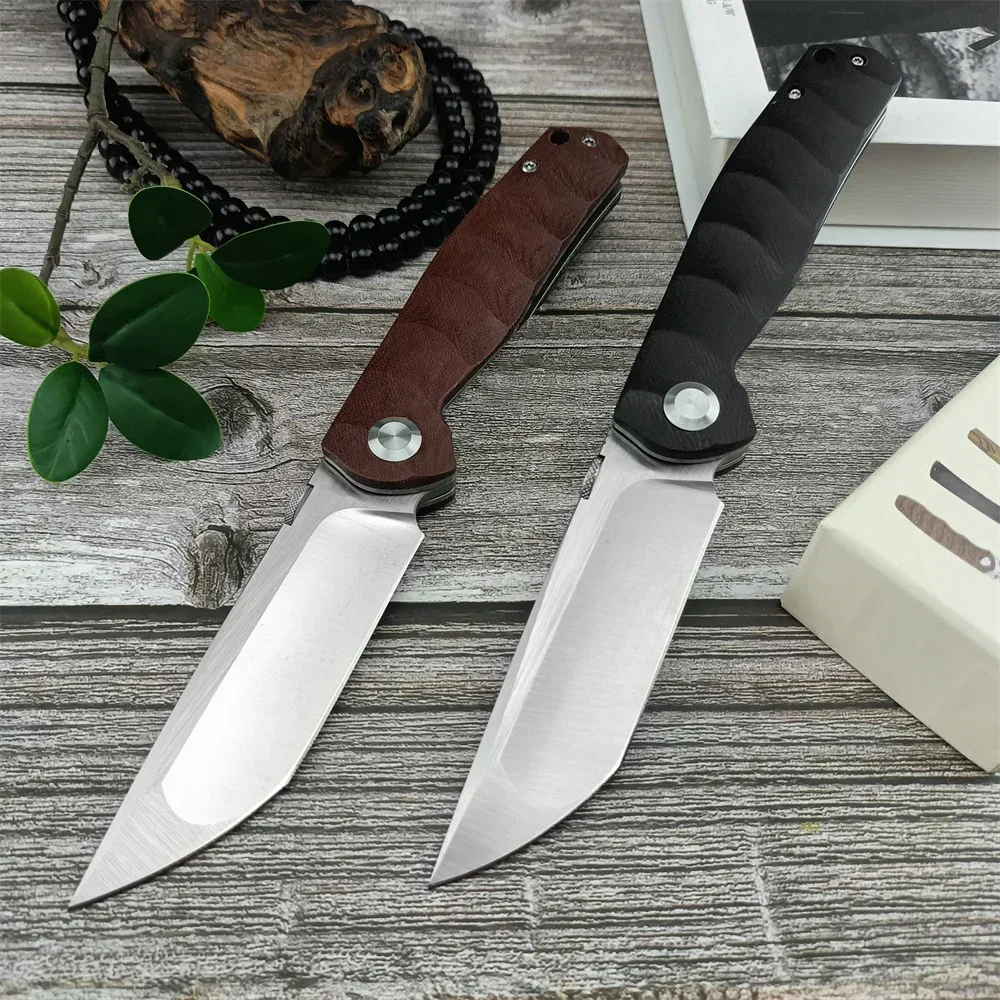 

Russian 520 Folding Pocket Knife D2 Clip Point Blade G10 Black/Brown Handle Outdoor Survival Hunting Camping Knife EDC Tool