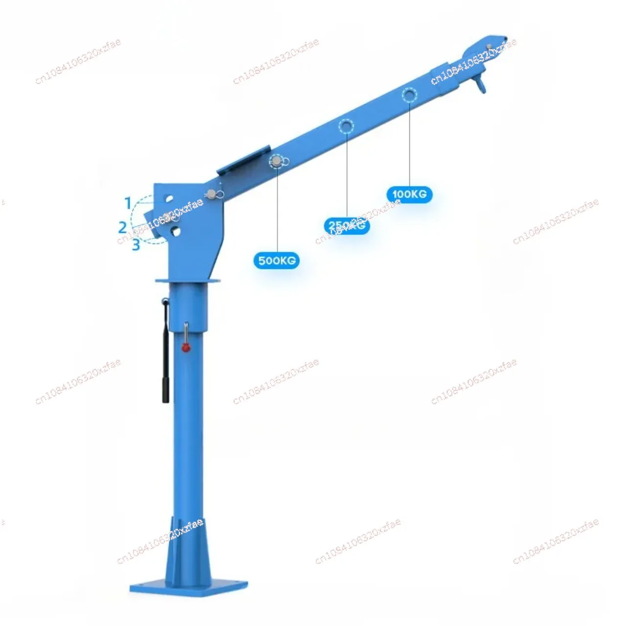 Truck-mounted Crane 12v24v Household Small Hoist 1 Ton 220v Crane