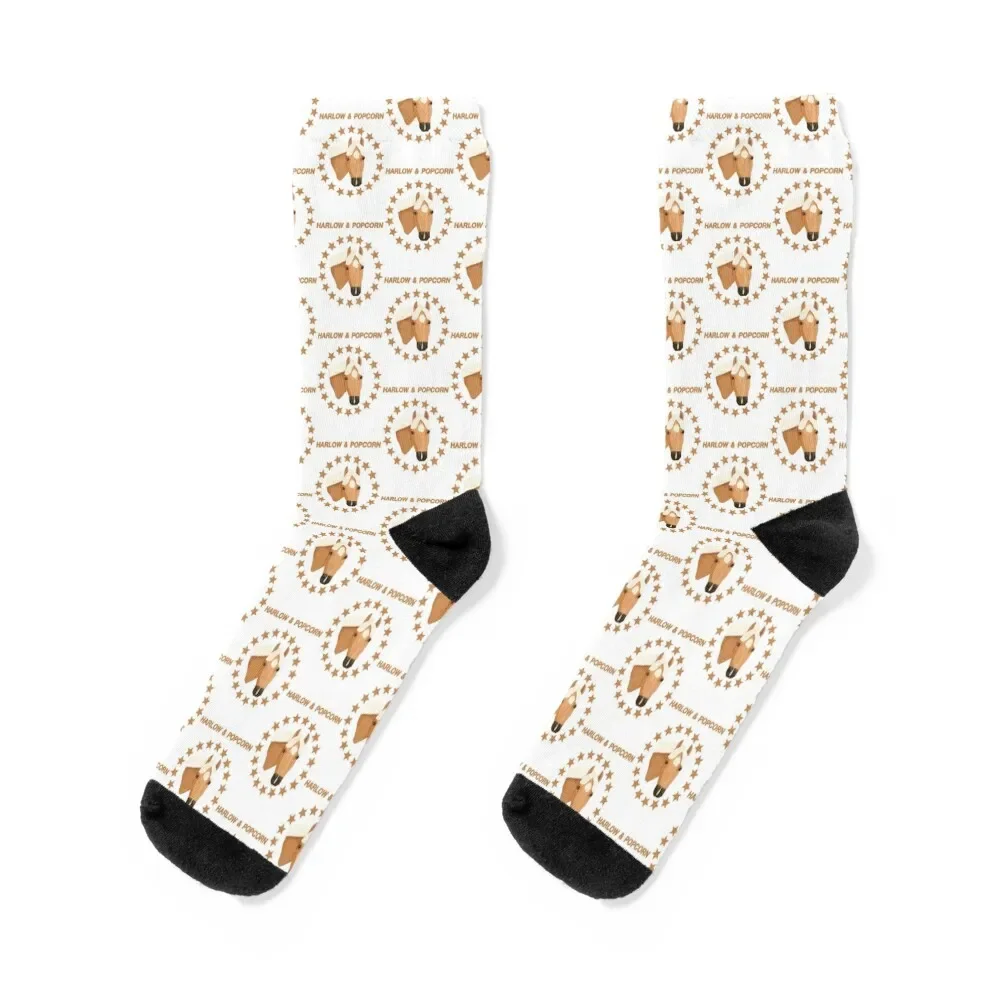 

Harlow And Popcorn Merch Popcorn The Pony Socks floor with print Mens Socks Women's