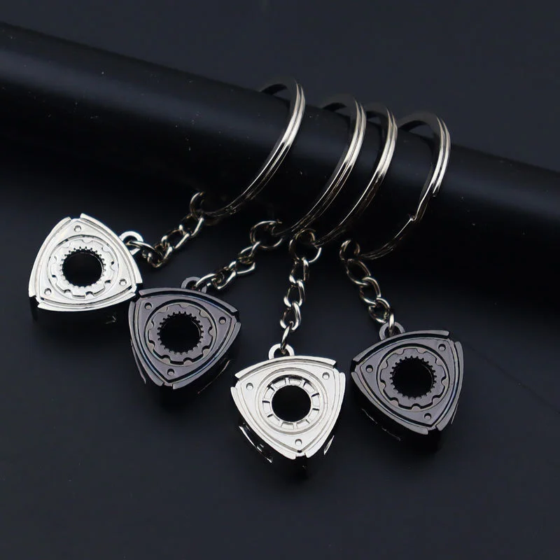 1Pc Fashion Engine Stator Rotor Keychain Key Chains 3D Simulation Auto Parts Model Pendant Alloy Keyring Key Ring Chain for Gift