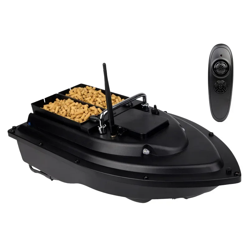 미끼 보트 Intelligent Double Warehouse Positioning Automatic Return RC Constant Speed Cruise Hook Decoupling Fishing Bait Boat
