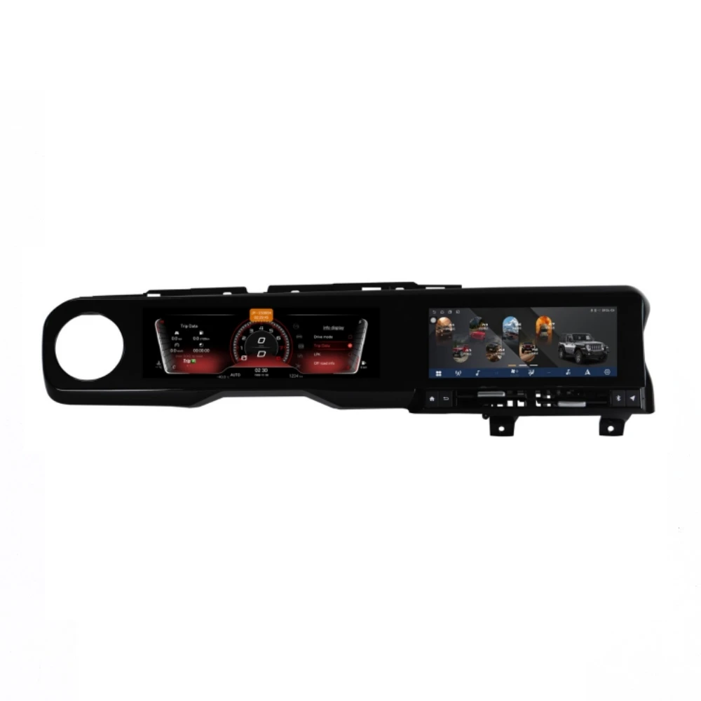 LCD Android Screen For Jeep Wrangler 2018-2023 Speedometer Car Digital Cluster Cockpit Dashboard Instrument Panel Carplay