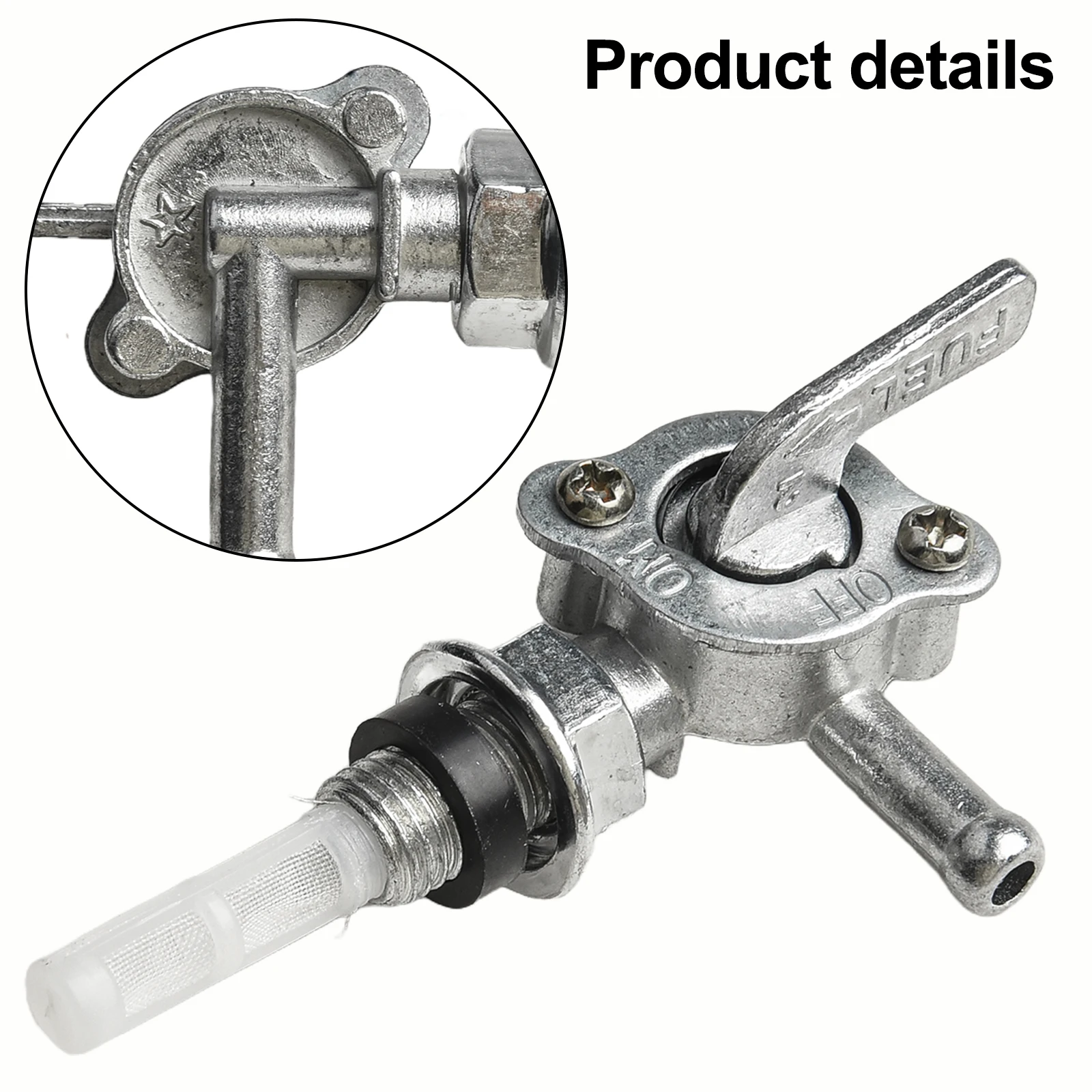 

Fuel Control Valve Fuel Shut Off Valve 1/4in Easy Installation Fuel Control Fuel Valve Gas Engine Tank Brand New
