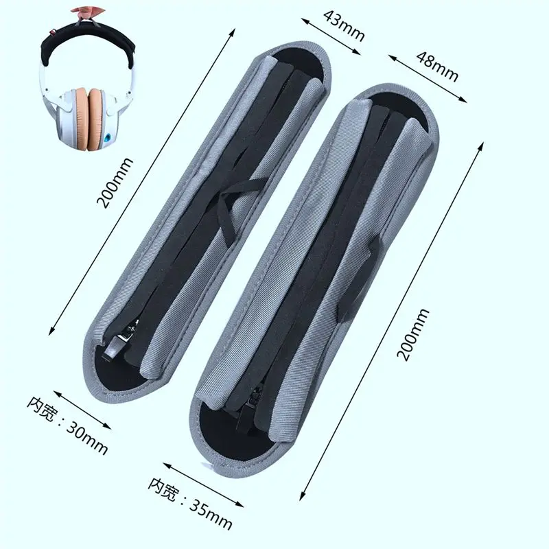 Top Deals Universal Headphone Headband Replacement Softer Headband Headset Protector Repair Parts With Hook