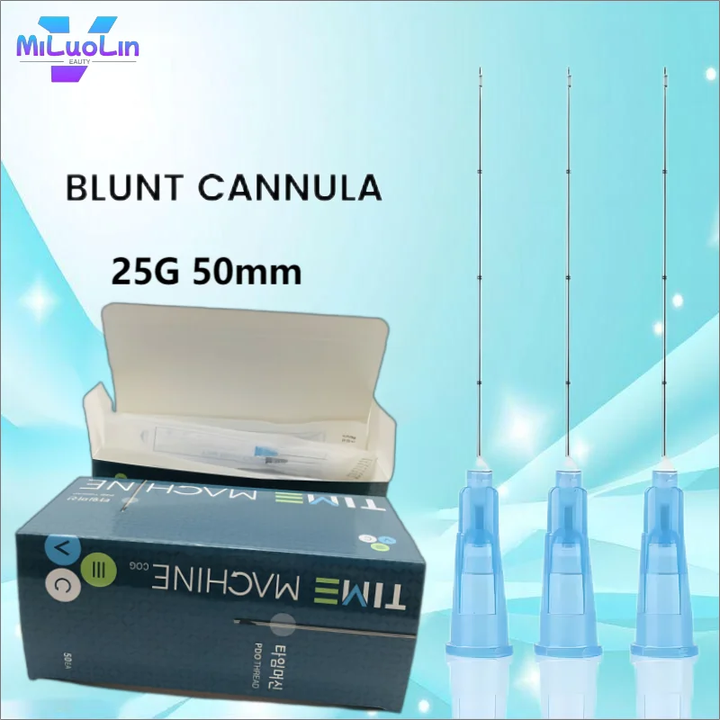 Korean Disposable Blunt Cannula for Filler 22G 50mm 70mm 25G 50mm 70mm Microcannula Detachable Blunt Tip need-le