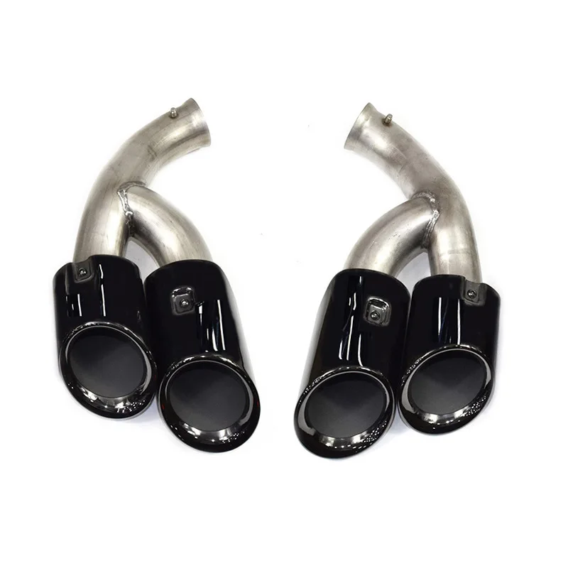 Подходит для 11-24 лет Porsche Cayenne Хвостовое горло Модифицированное GTS Quad Out Тройной черный хвостовой рот Полная серия