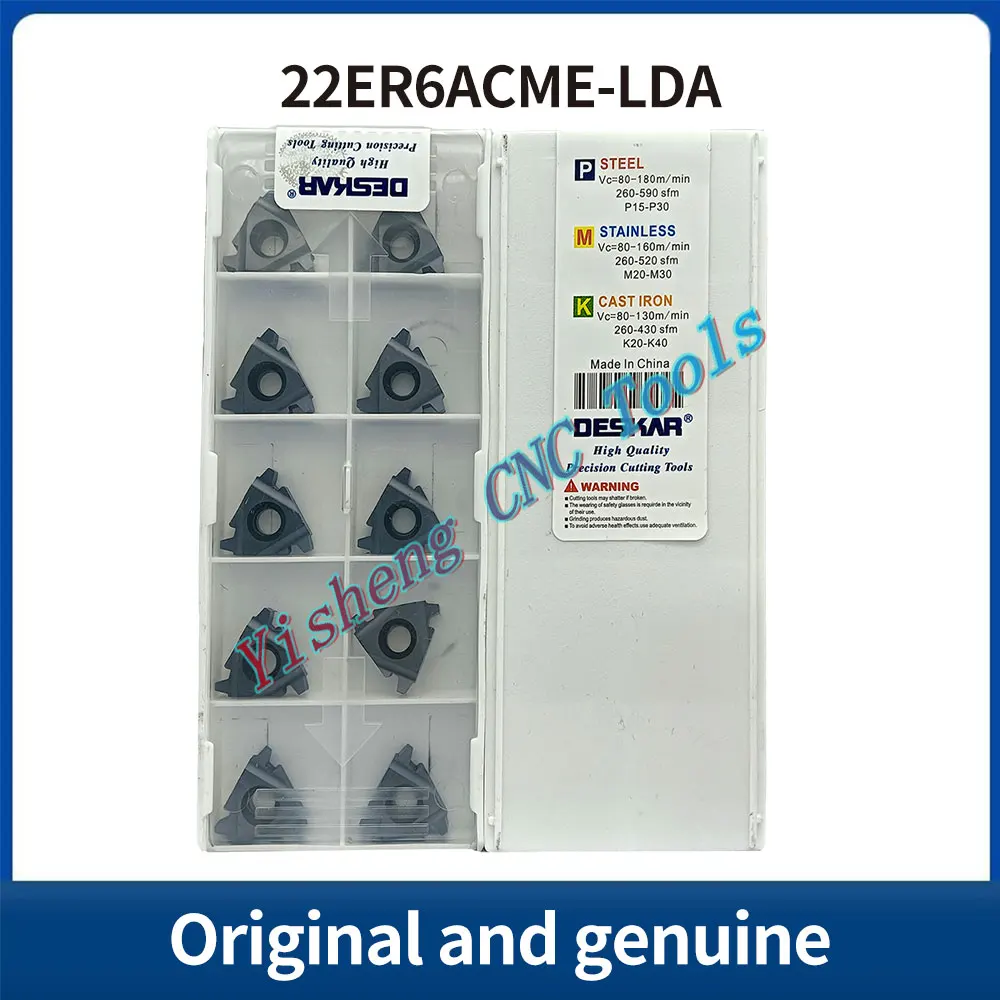 

DESKAR 100% Original 22ER4ACME 22ER5ACME 22ER6ACME LDA CNC cutting tool indexable threading carbide insert
