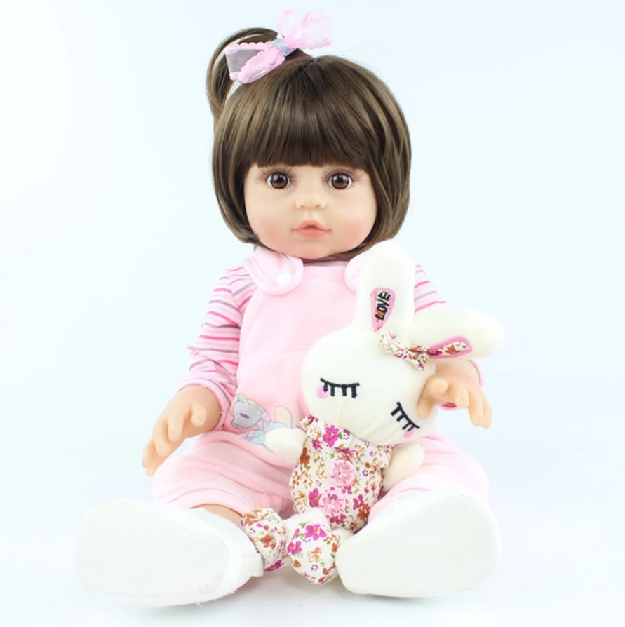 BZDOLL realistico 48 CM Silicone pieno corpo morbido ragazza ragazzo Reborn Baby Doll Alive 19 pollici principessa regalo di compleanno giocattolo