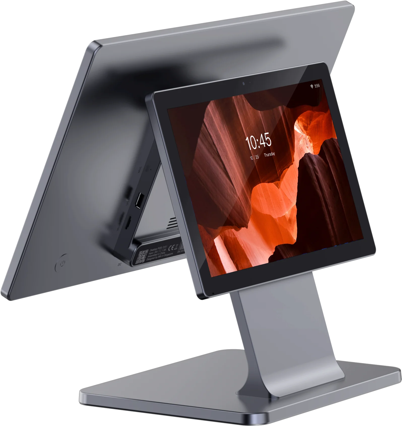 EPOS Systema Android ARM 15.6+10.1\" Kassa POS Machine Alles-in-één La Caja Registradora Del Sistema Android --- XBYY