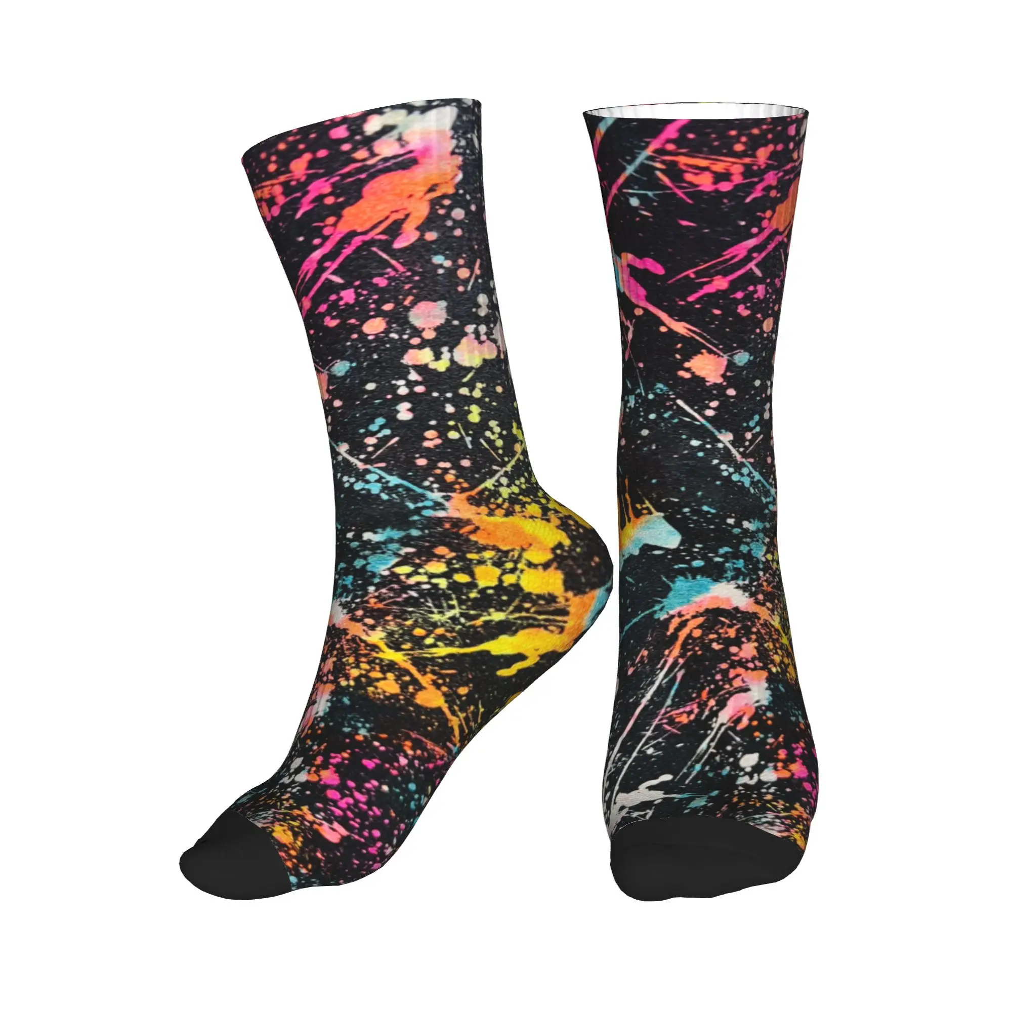 

Abstract Graffiti Street Art Men's Crew Socks Unisex Fashion 3D Print Colorful Camouflage Dress Socks