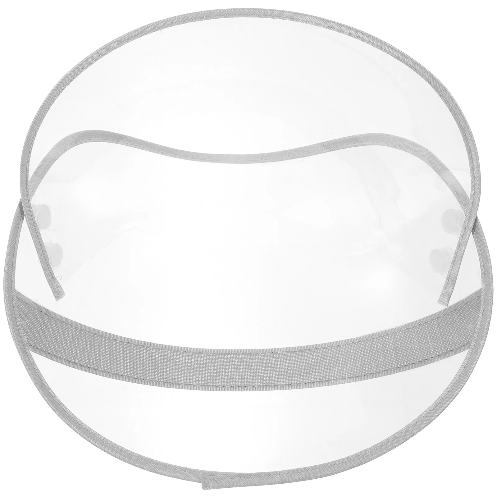 

Replaceable Raincoat Hat Brim Transparent Face for Women Poncho Broadside Hood Accessory Anti Rain Hat Brim