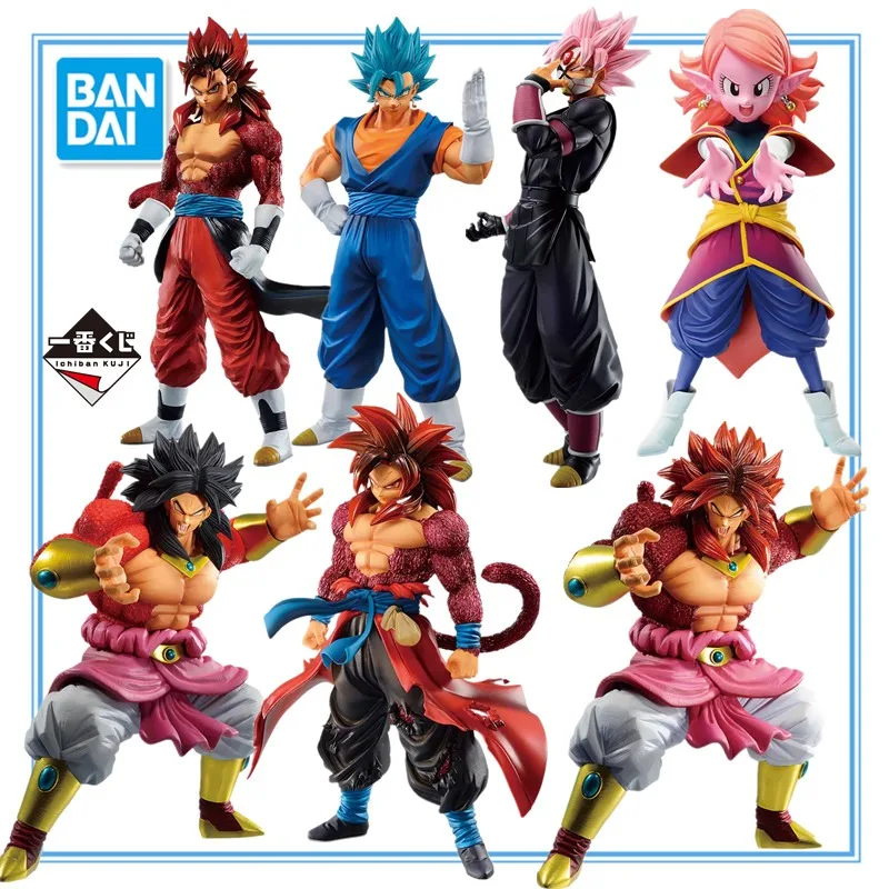 Bandai Original Ichiban Kuji Anime Dragon Ball Third Task Zamasu Son Goku Broli Vegetto Super Saiyan Action Figure Model Toys