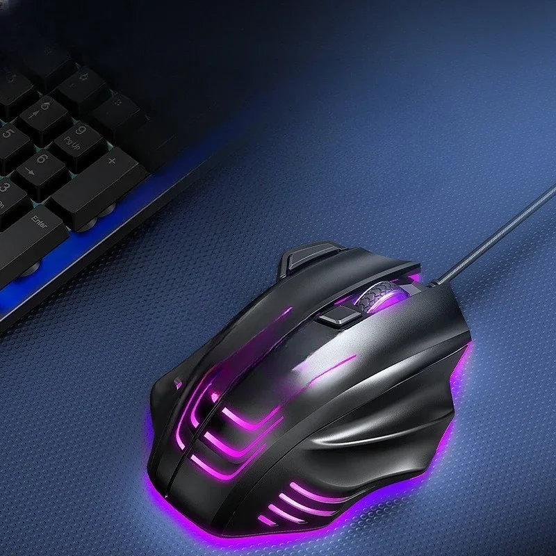 Mechanical Gaming Macro Programming Mouse Emphasis Desktop Laptop