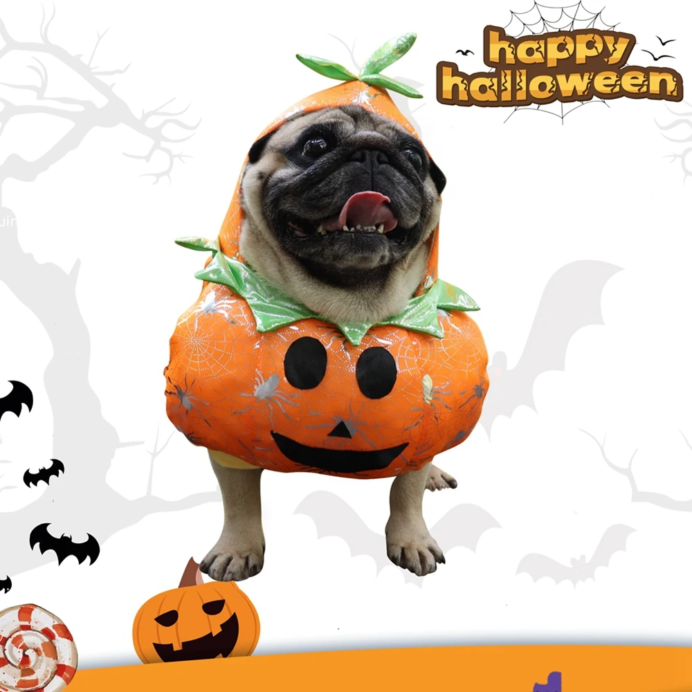 Dog Clothes Halloween Funny Pet Pumpkin Costume Pet Cosplay Special Events Apparel Outfit Dog Cute Costumes Clothing