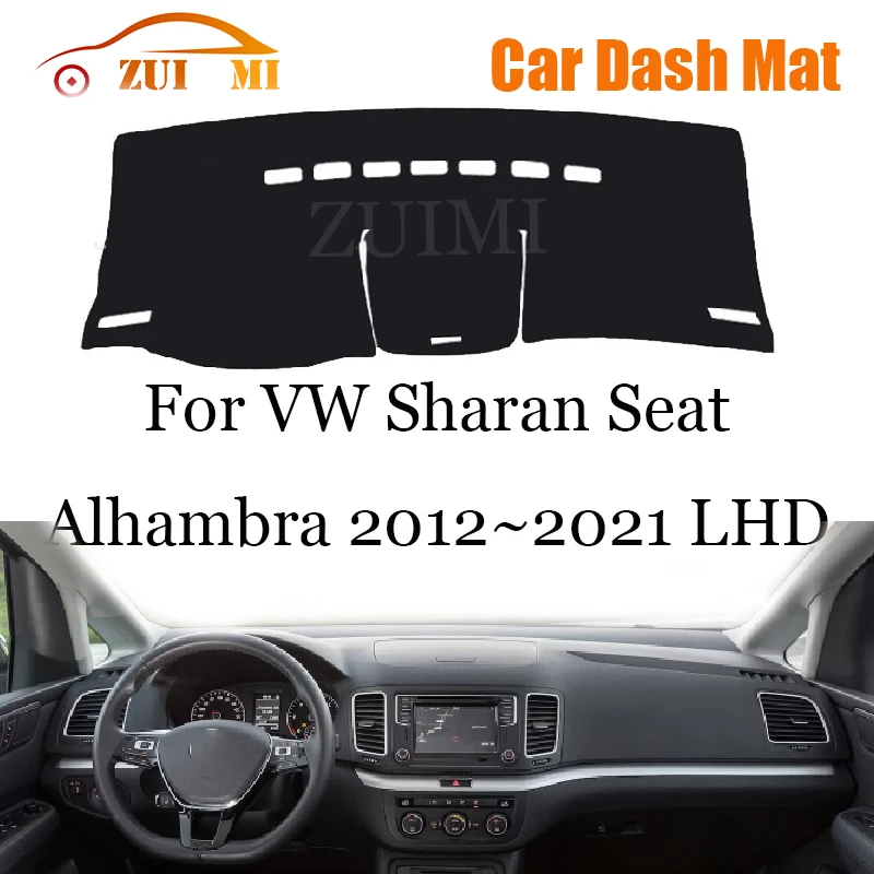 

ZUIMI Dashboard Cover Dash Mat Dashmat For Volkswagen For VW Sharan Seat Alhambra 2012~2021 Dash Board Cover Pad Sun Shade