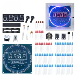 Rotating LED Display Alarm Electronic Clock Module Water Lamp DIY Kit Light Control Temperature DS1302 C8051 MCU STC15W408AS