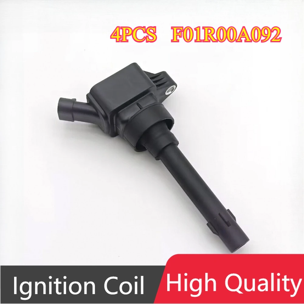 4Pcs F01R00A092 E4T163705110 Ignition Coil For Chery Tiggo 5 5x 7 8 Arrizo GX 5/7 Jetour X70 X70S X90 X95 SWM X3 Cowin X5 1.5T