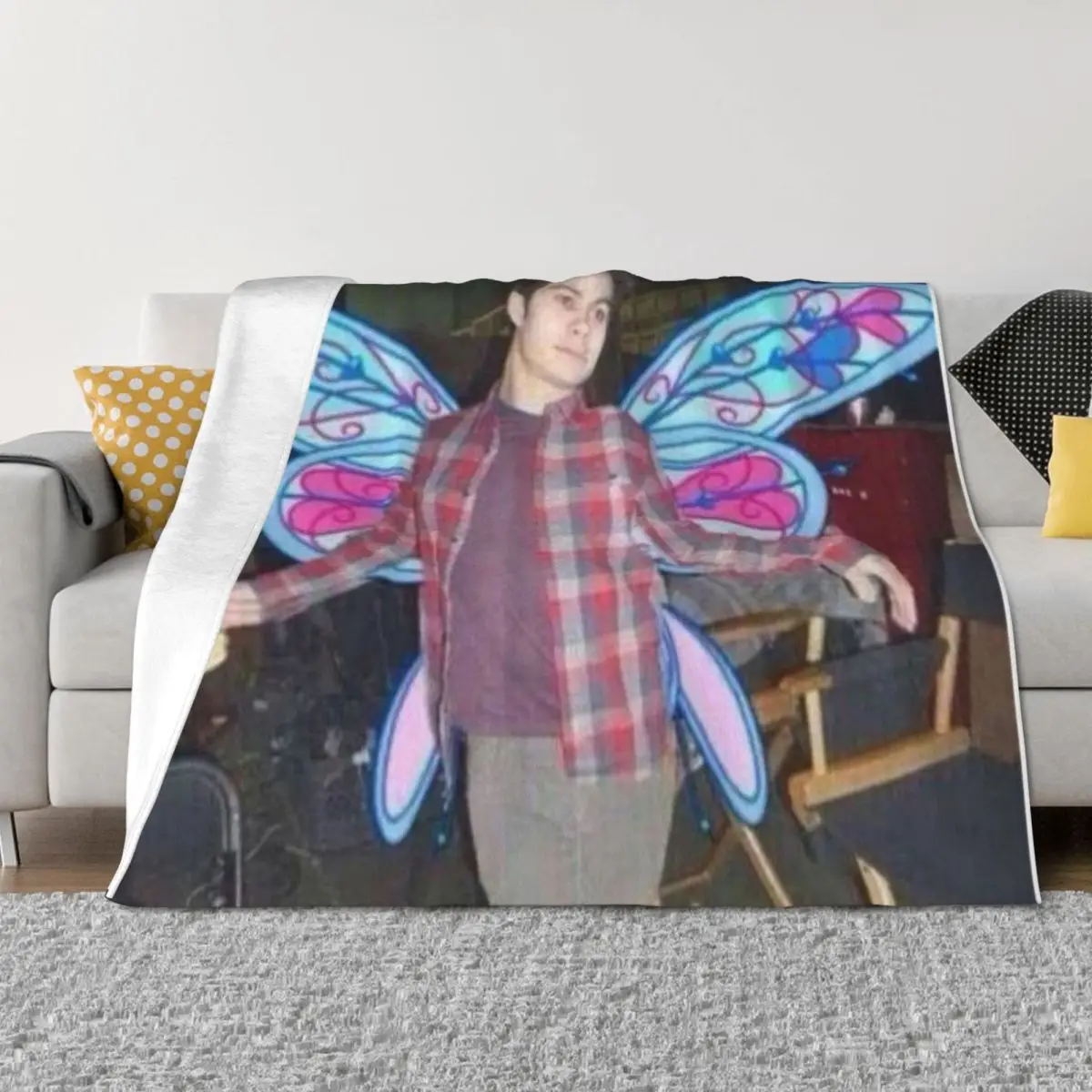Dylan O’brien a cute fairy3 Throw Blanket Sofa Throw cosplay anime Moving Sofa Blankets