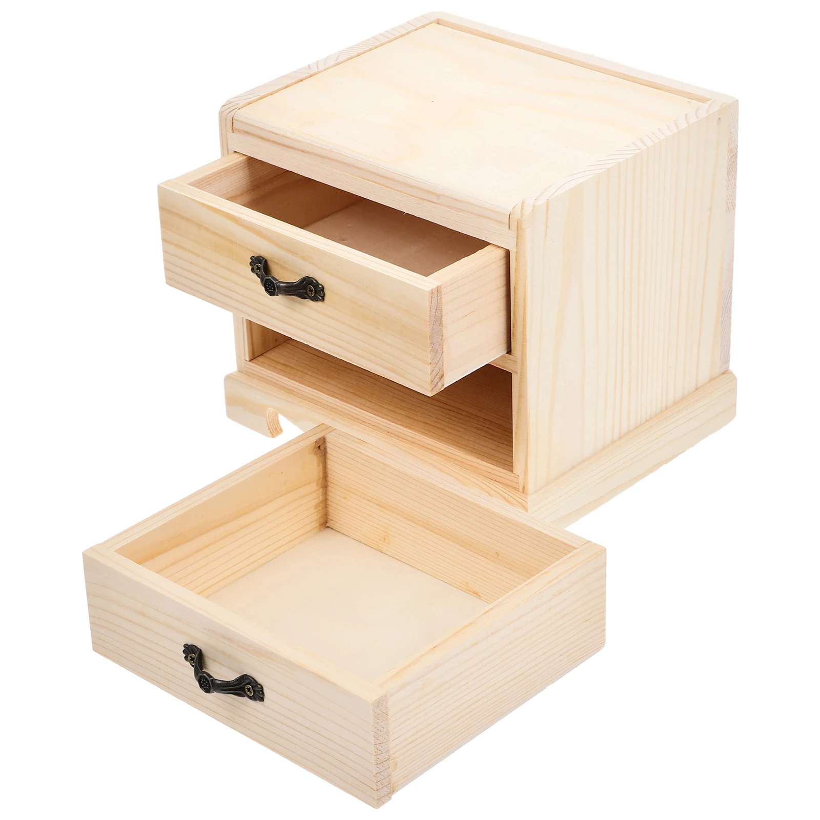 

Wooden Jewelry Box Ecofriendly Vanity Drawer ganizer Desk Durable Safe Sturdy Long Use Smooth Surface Jewelry