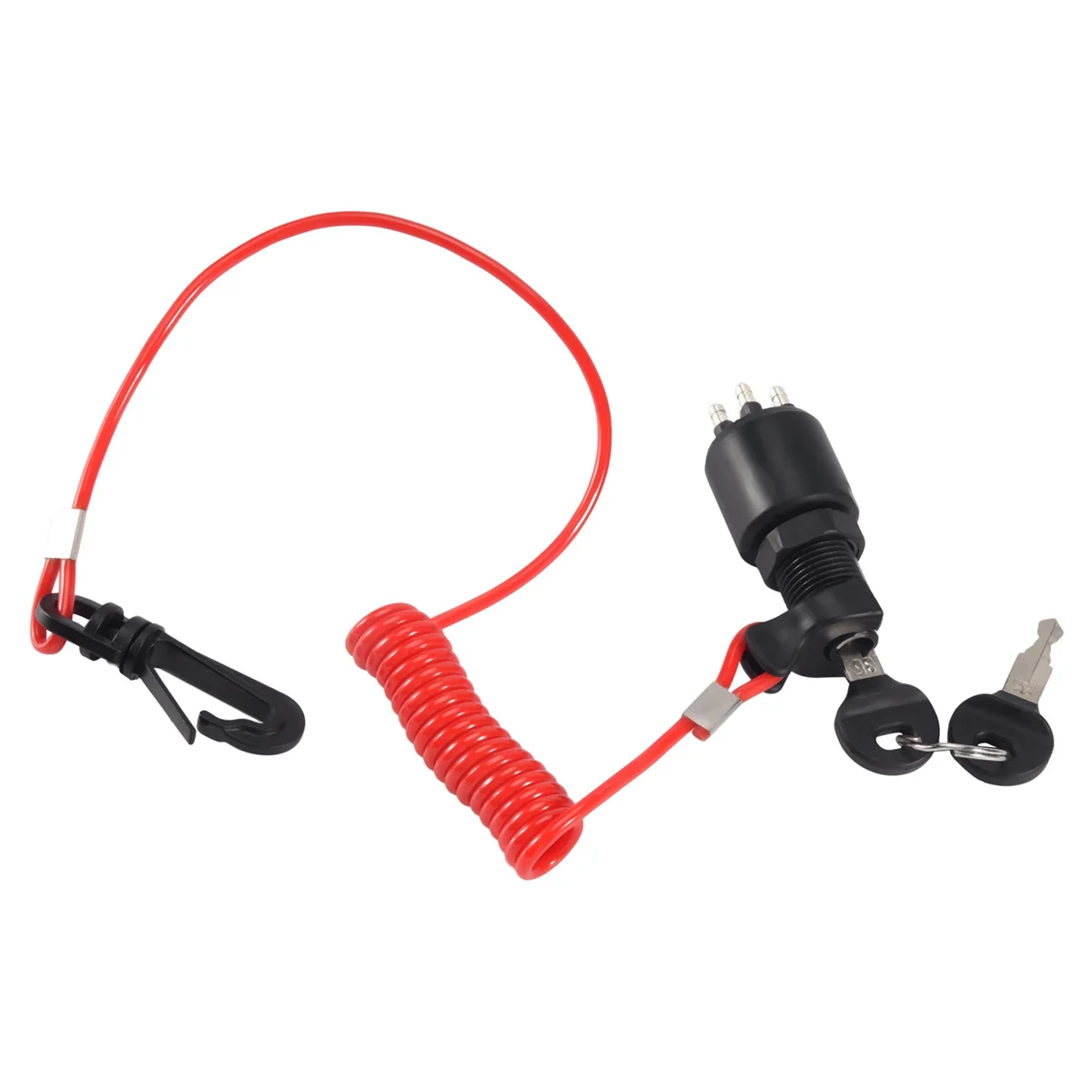 A97TIgnition Switch Key Safety Lanyard Lock Assembly for OMC BRP 1996 Up Johnson Evinrude 5005801 for Evinrude for Johnson