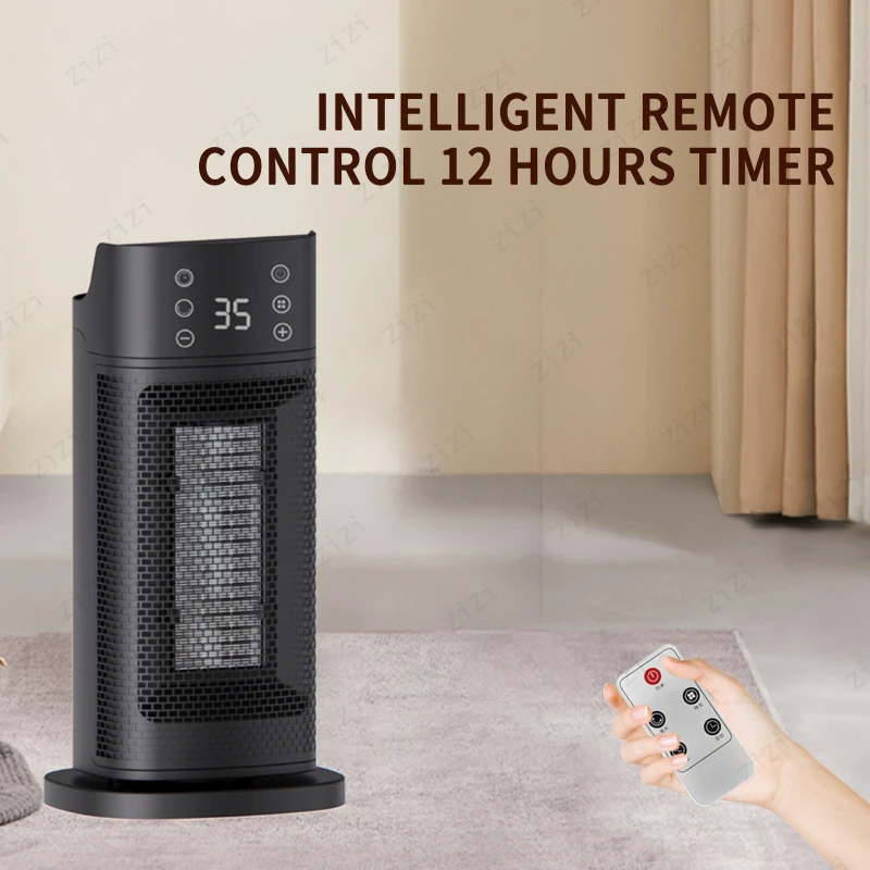 New Vertical Rapid Heating Heater with Remote Control and Shaking Touch Screen Heater PTC Timed Rapid Heating Heater