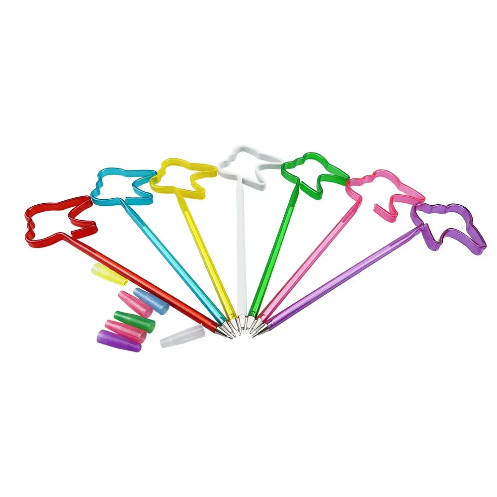 10pcs/lot Dental Creative Tooth Shape Ballpoint Pen Cute Roller Ball Pen 0.5mm Refill Pens Dentistry Dentist Gifts souvenirs New