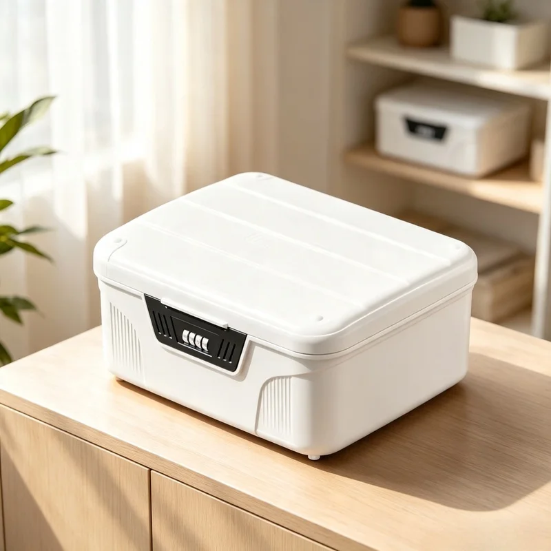 Household Security Safe Box Privacy Valuables Storage Case Passport Cash Jewelry Document Organizer Lockable Home Safety Contain