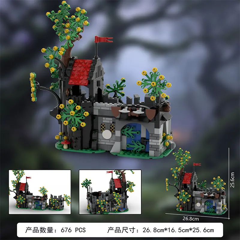 Spot MOC-555 Teile DIY Kleinpartikel-Bausteine, 3D-Modelle, Geschenke, Puzzle-Ornamente