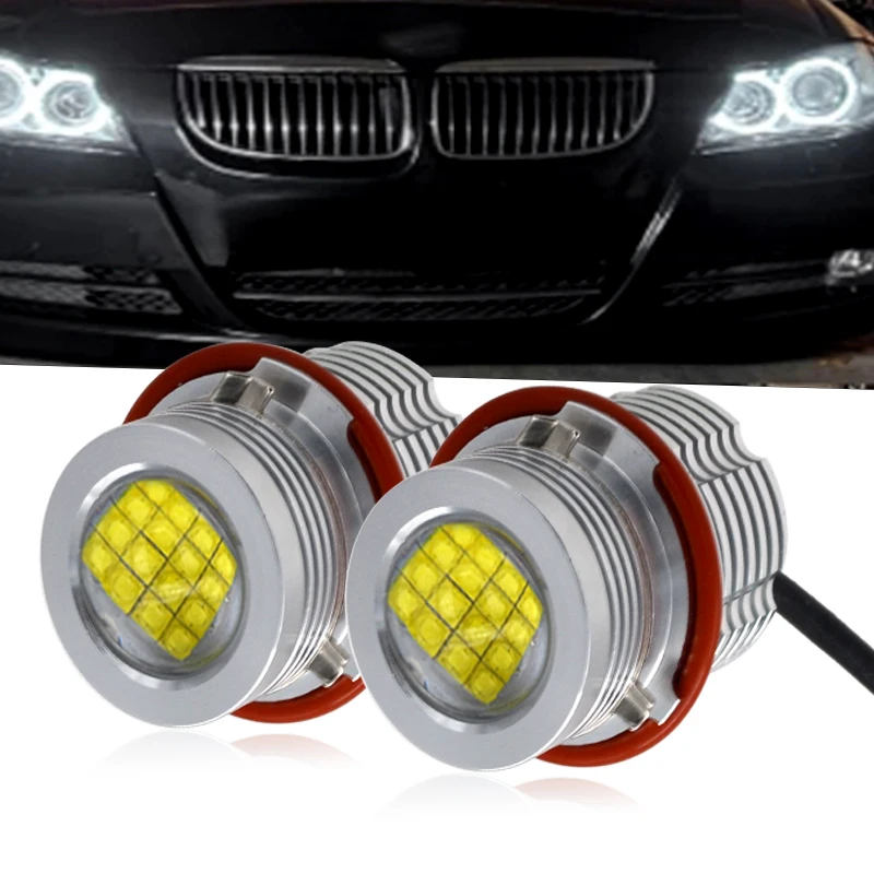 

2pcs NO Error Canbus LED Angle Eyes Marker Bulb Lamp 80W For BMW E39 E53 X5 E60 E61 E63 E64 E65 E66 E83 X3 Car Daytime DRL Light