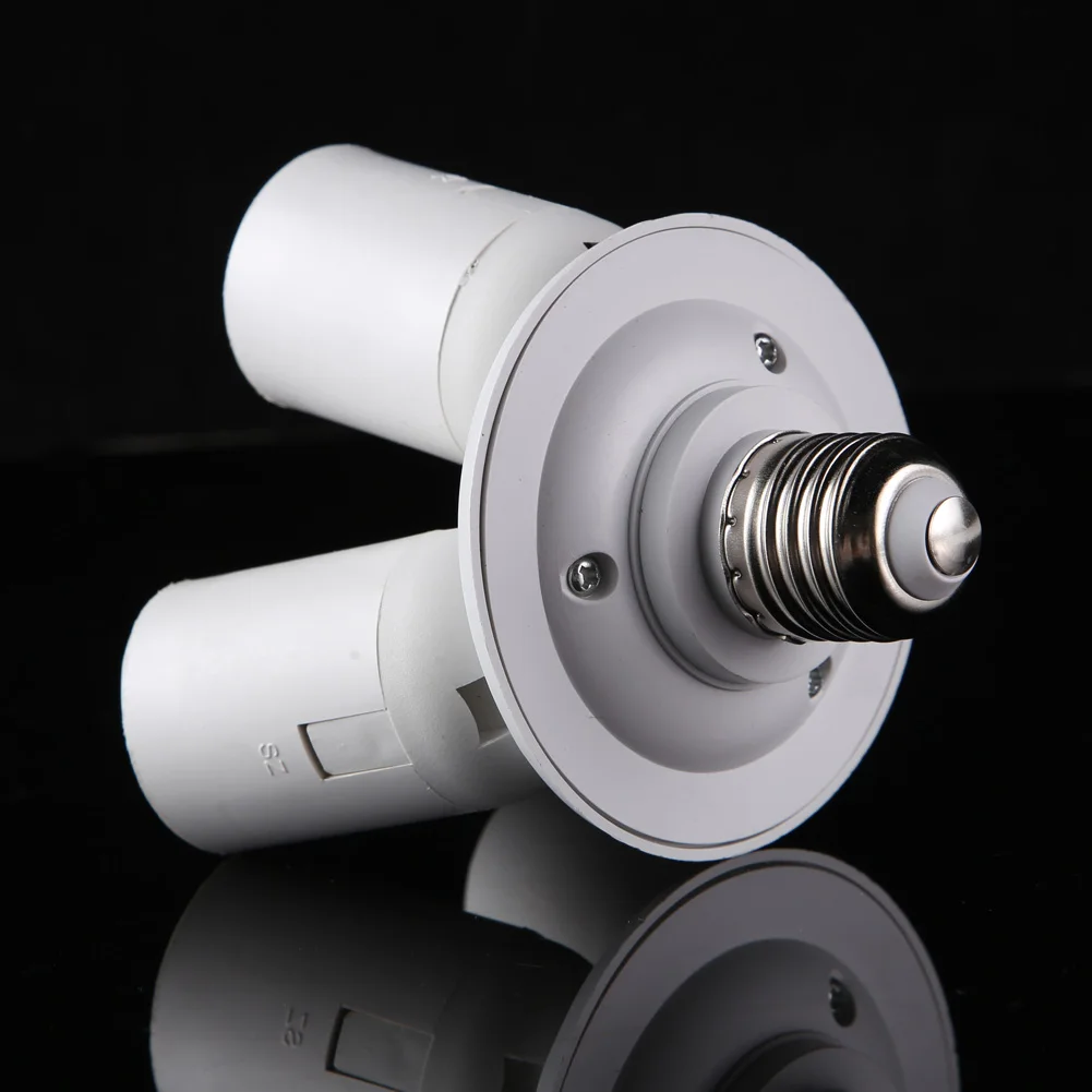 E27 Splitter 3/4 Heads Adapter Converter Socket Lamp Bulb Splitter Adapter Converter Screw Lamp Base Holder for Photography