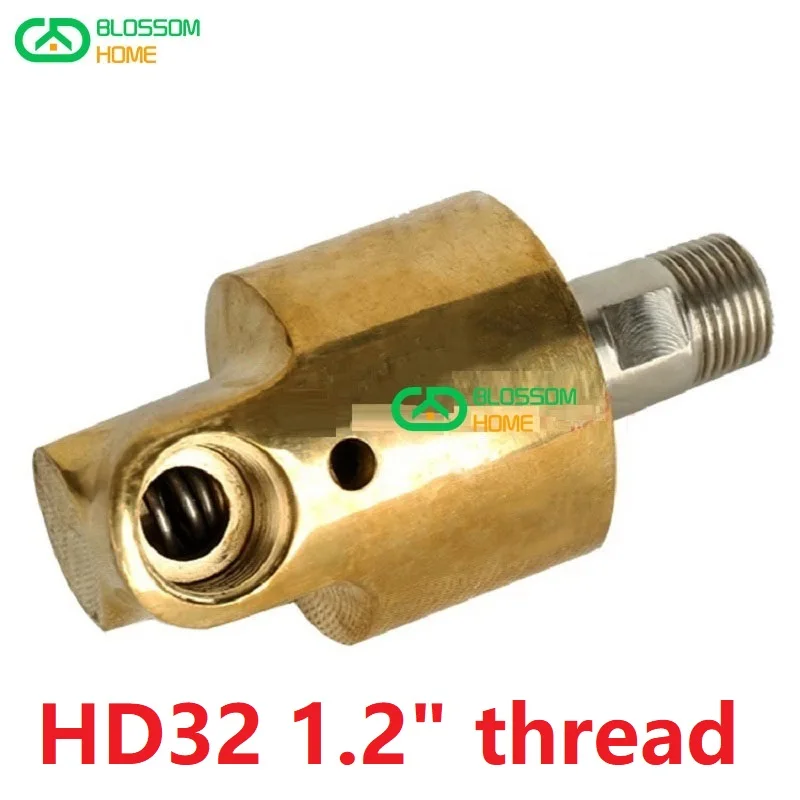 HD32 DN32 1.2 inch Rotating Joint 360 Rotary Joint Water Air Oil Swivel Coupling Spray Universal Connector Brass Rotation Union