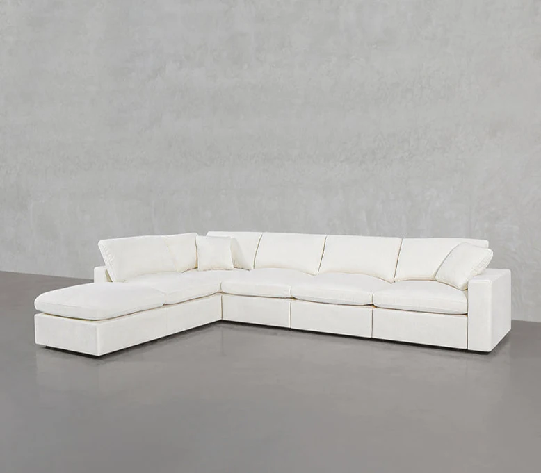 New Arrival Modern Living Room L Shape Couch Cloud Corner Sofa Modular Lounger Sectional Sofa