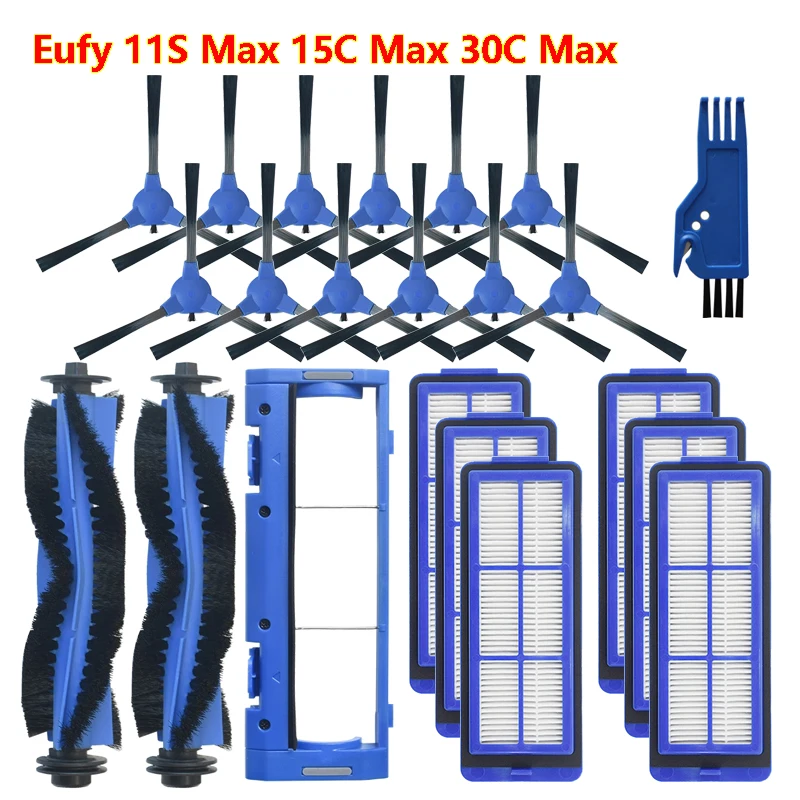 

Запчасти для робота-пылесоса Eufy 11S Max 15C Max 30C Max, основная/боковая щетка, фильтр НЕРА, основная щетка, крышка, запасные части