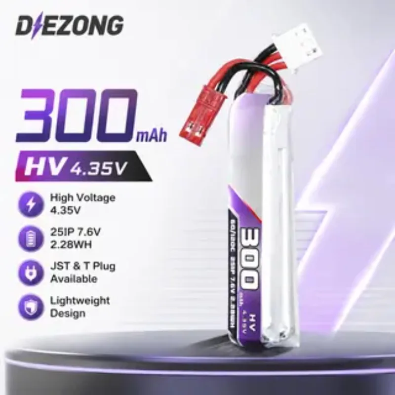 2026 NEW 300mAh 2S 7.6V 60C LI-LON BATTERY IN STOCK High-Performance Fast Shipping