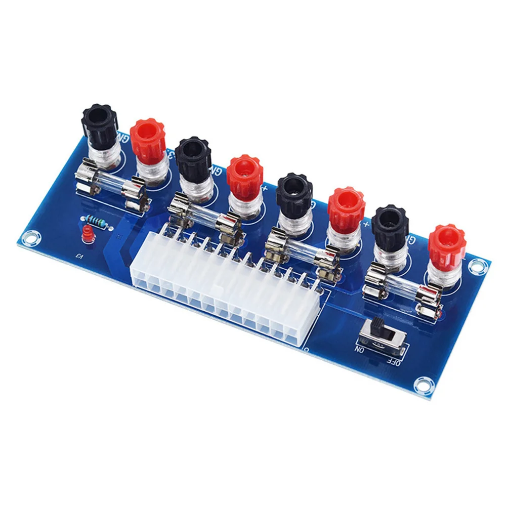 

Power Supply Atx Transfer Board 24Pin Output Terminal Module Premium Material High Durability Simple Setup for Computer