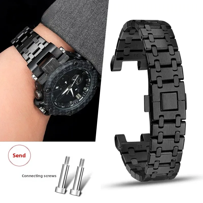 

GST-B100 ремешок из нержавеющей стали для Casio G-SHOCK GST-B100/W300/S140/400G модифицированный металлический браслет ремешок для часов мужские аксессуары для часов