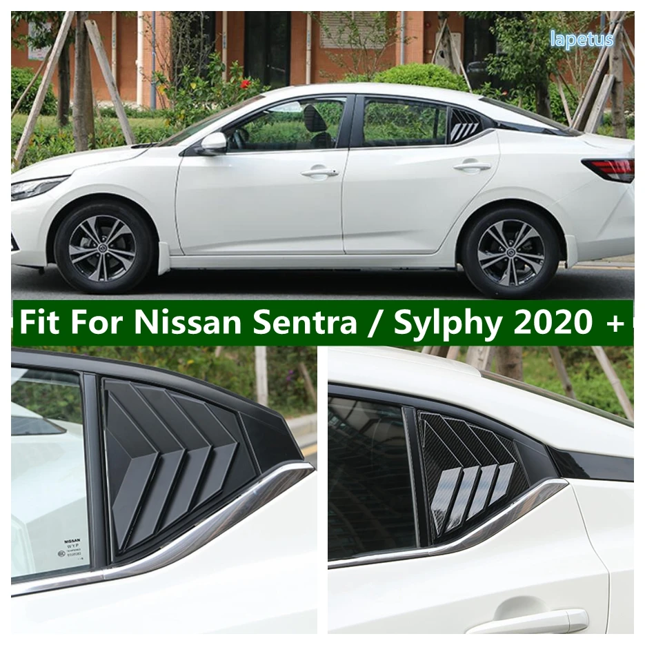 Rear Window Blind Tuyere Louver Side Vent Decoration Frame Cover Trim Fit For Nissan Sentra / Sylphy 2020 - 2024 Car Accessories