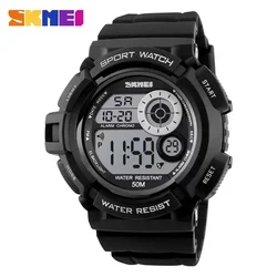 SKMEI 1222  Waterproof Shock Resistant Digital Watch reloj hombre Outdoor Sport Watch Men Simple Colourful LED Display Watches