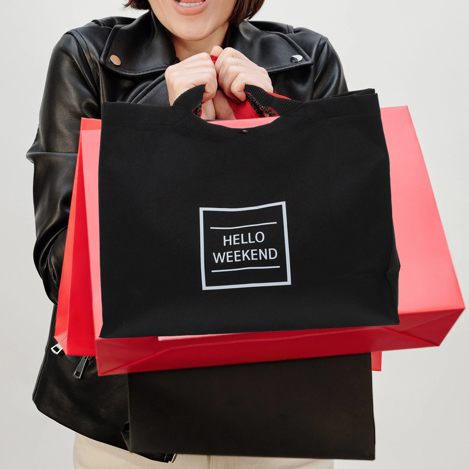 

Eco Friendly Oxford Cloth Shopping Bag Large Capacity Foldable Grocery Tote Portable Storage for Home