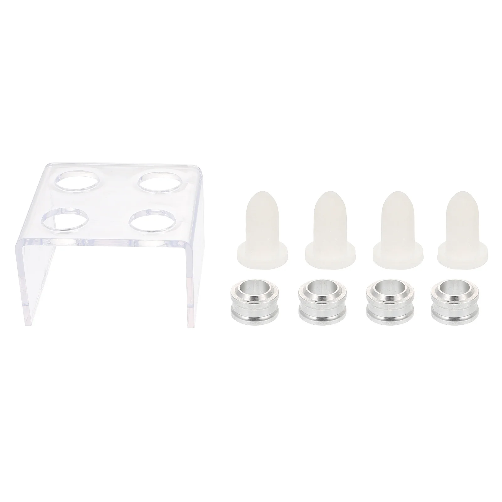 Diy batom 1mm silicone bálsamo labial fazendo ferramenta molde 4 moldes 4 anéis 1 titular ferramenta de bálsamo labial diy artesanal batom molde conjunto