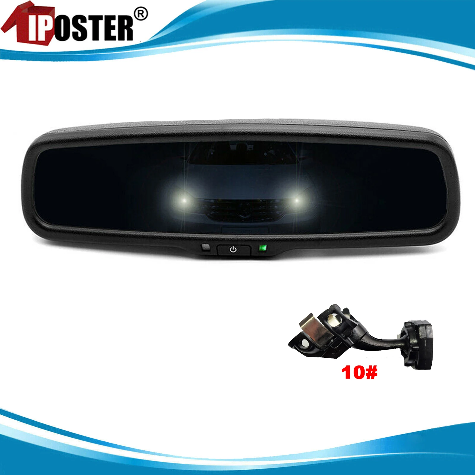 

iPoster Electronics Auto Dimming Anti-glare Car Rear View Mirror No10 Bracket For Audi Cars