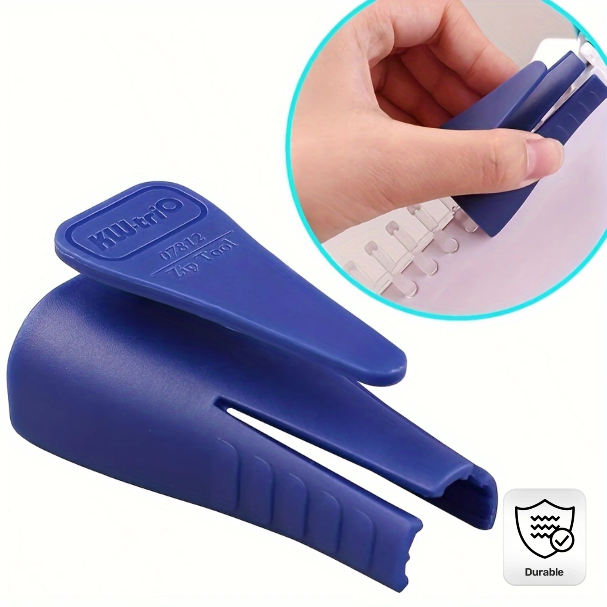 1pc Durable PVC Binder Ring Opener - Easy Open & Close for Office and School Supplies