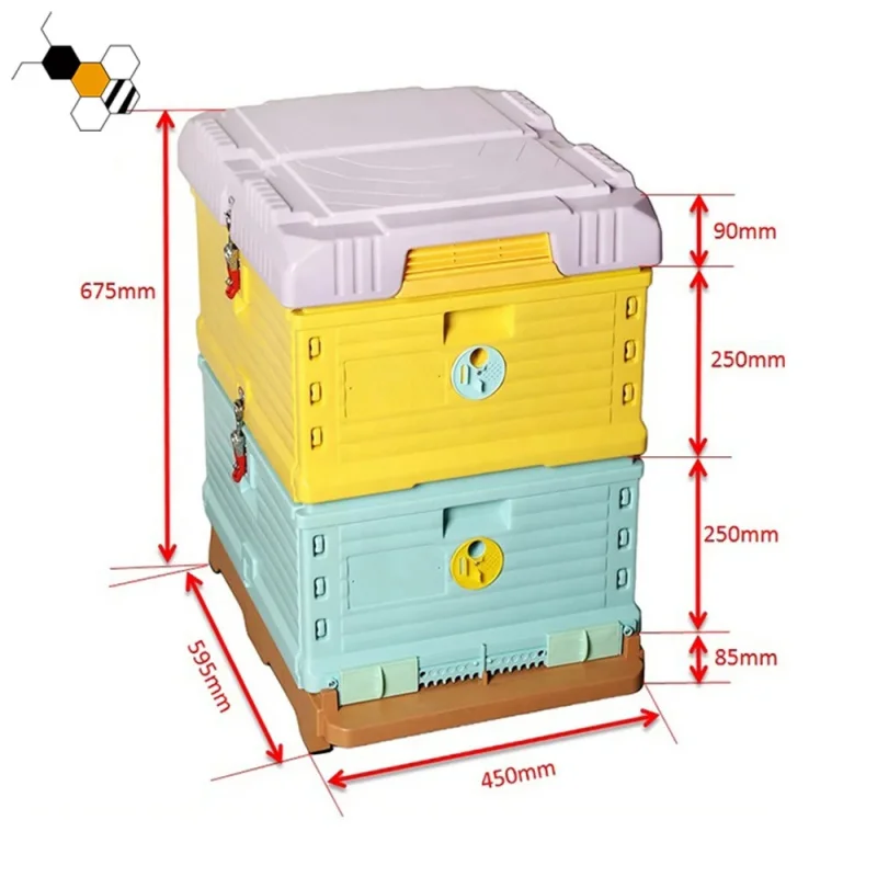 High-Density Polyethylene 2-Layer 10-Frame Plastic Honeycomb