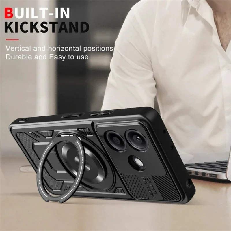حافظة مضادة للصدمات لهاتف OPPO A5 Pro 5G غطاء حماية حلقي حامل Fundas Coque Capa #4